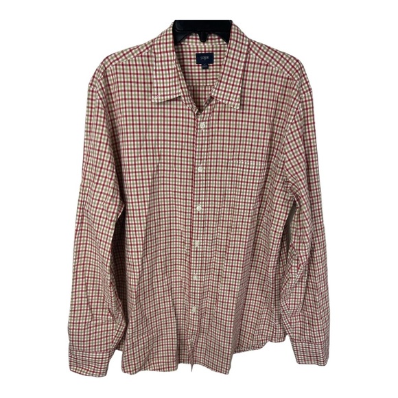 J. Crew Button Down Shirt Mens Size XL Red and Brown Plaid Casual / Work J648
L - Picture 2 of 8